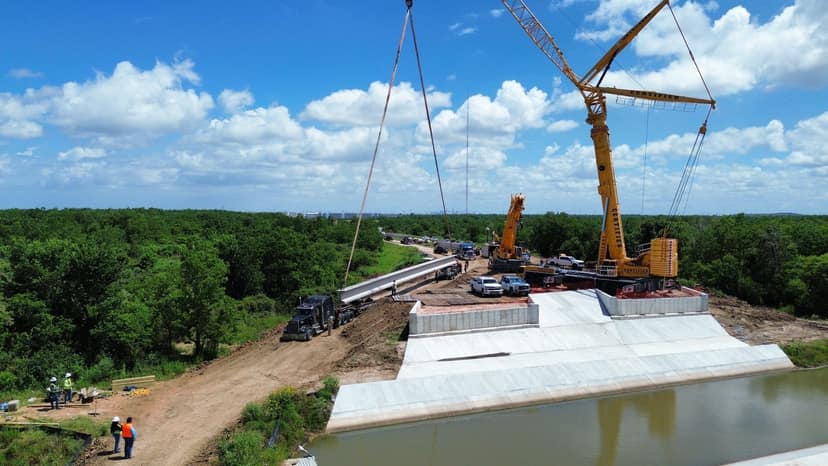 Chimney Rock Bridge — Beams landing on the abutment